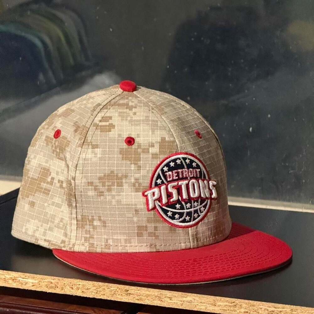 The Game Detroit Pistons NBA Digital Camo Snapback Hat Size M